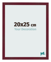 Bilderrahmen 20x25 cm Weinrot Gewischt MDF Bologna Vorne Messe | Yourdecoration.de