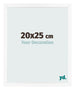 Bilderrahmen 20x25 cm Weiss Matt MDF Bologna Vorne Messe | Yourdecoration.de