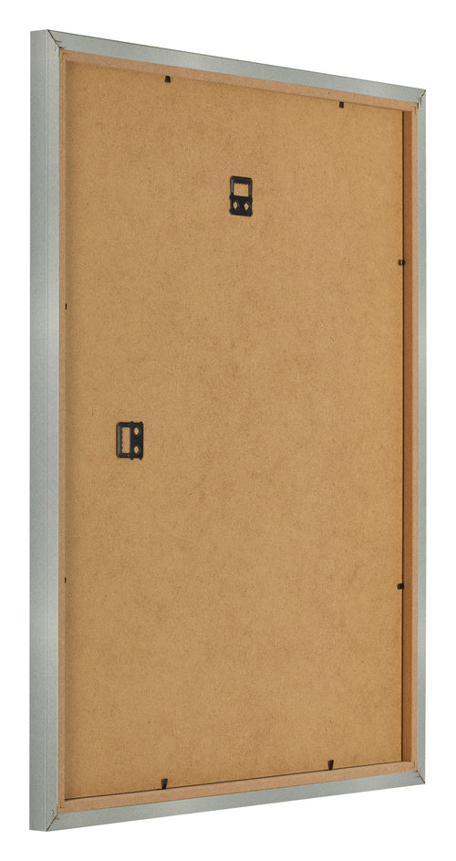 Bilderrahmen 20x25cm Aluminium Gebürstet MDF Bologna Ruckseite Schrag | Yourdecoration.de