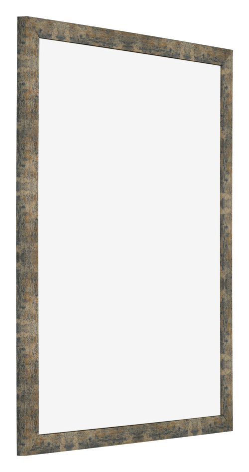 Bilderrahmen 20x25cm Blau Gold Meliert MDF Bologna Vorne Schrag | Yourdecoration.de
