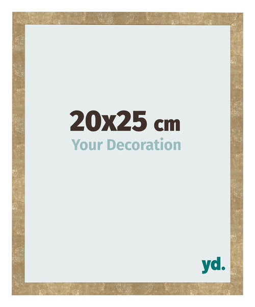 Bilderrahmen 20x25cm Gold Antik MDF Bologna Vorne Messe | Yourdecoration.de