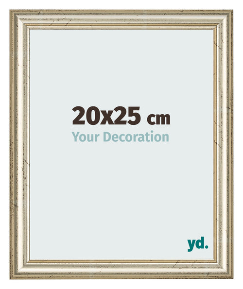 Bilderrahmen 20x25cm Metallglanz MDF Lazio Vorne Messe | Yourdecoration.de