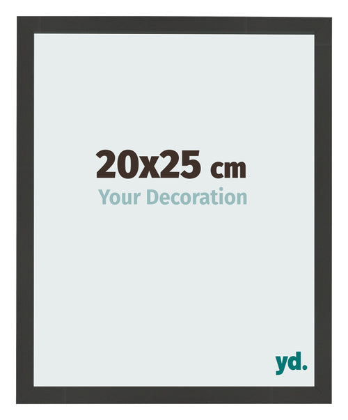 Bilderrahmen 20x25cm Schwarz Gemasert MDF Bologna Vorne Messe | Yourdecoration.de