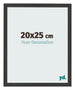 Bilderrahmen 20x25cm Schwarz Gemasert MDF Bologna Vorne Messe | Yourdecoration.de