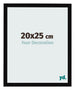Bilderrahmen 20x25cm Schwarz Hochglanz MDF Bologna Vorne Messe | Yourdecoration.de