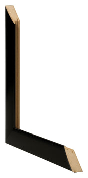 Bilderrahmen 20x25cm Schwarz Silber Poliert MDF Pisa Detail Querschnitte | Yourdecoration.de