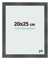 Bilderrahmen 20x25cm Schwarz Silber Poliert MDF Pisa Vorne Messe | Yourdecoration.de