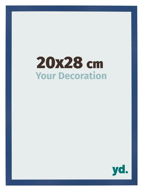 Bilderrahmen 20x28 cm Dunkelblau MDF Bologna Vorne Messe | Yourdecoration.de