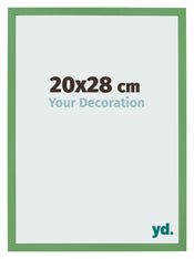Bilderrahmen 20x28 cm Grun MDF Bologna Vorne Messe | Yourdecoration.de