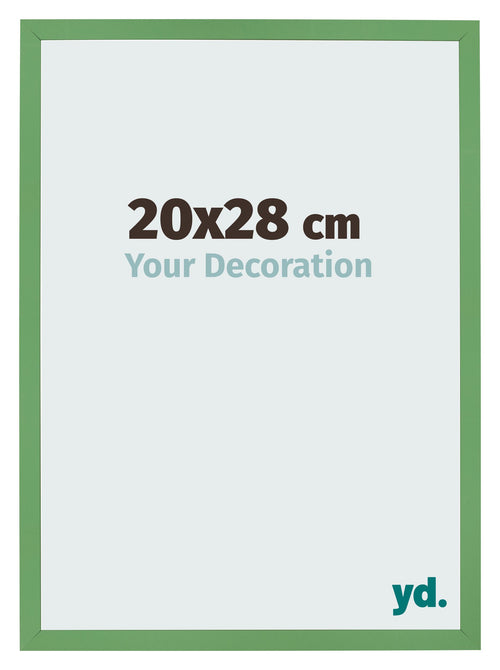 Bilderrahmen 20x28 cm Grun MDF Bologna Vorne Messe | Yourdecoration.de