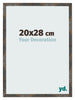 Bilderrahmen 20x28 cm Oxidiertes Metall MDF Bologna Vorne Messe | Yourdecoration.de