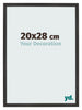 Bilderrahmen 20x28 cm Schwarz Matt MDF Bologna Vorne Messe | Yourdecoration.de