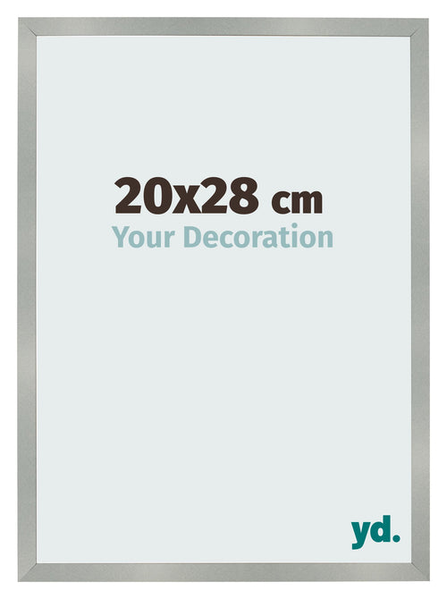 Bilderrahmen 20x28cm Aluminium Gebürstet MDF Bologna Vorne Messe | Yourdecoration.de