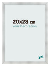 Bilderrahmen 20x28cm Aluminium Gebürstet MDF Pisa Vorne Messe | Yourdecoration.de