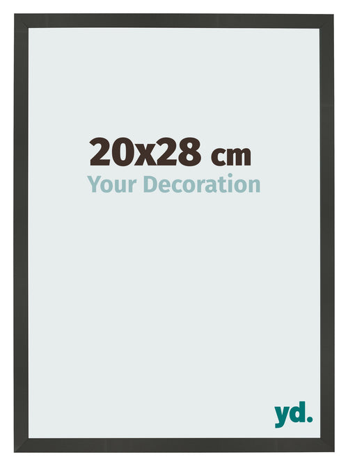 Bilderrahmen 20x28cm Antrazit MDF Bologna Vorne Messe | Yourdecoration.de