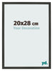 Bilderrahmen 20x28cm Antrazit MDF Bologna Vorne Messe | Yourdecoration.de