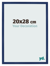 Bilderrahmen 20x28cm Dunkelblau Gewischt MDF Bologna Vorne Messe | Yourdecoration.de