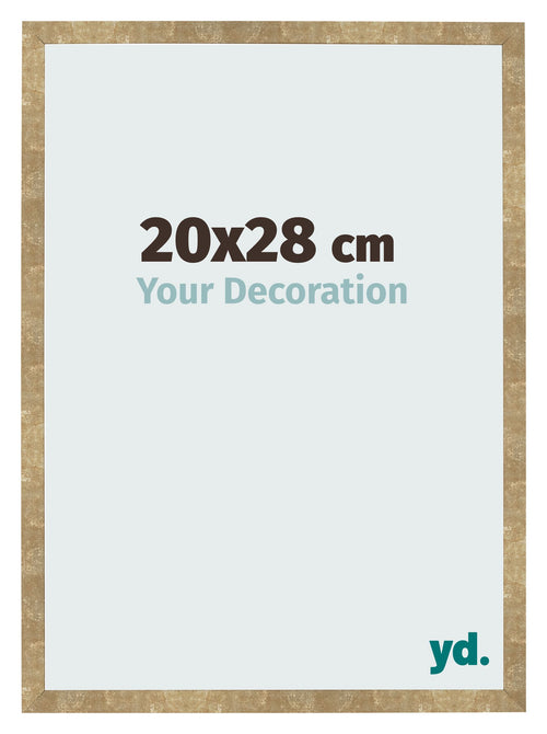 Bilderrahmen 20x28cm Gold Antik MDF Bologna Vorne Messe | Yourdecoration.de