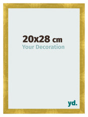 Bilderrahmen 20x28cm Gold Vintage MDF Pisa Vorne Messe | Yourdecoration.de