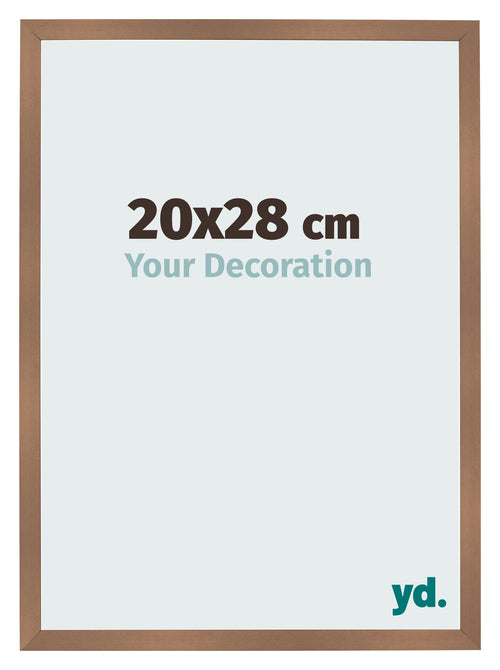 Bilderrahmen 20x28cm Kupfer Dekor MDF Bologna Vorne Messe | Yourdecoration.de
