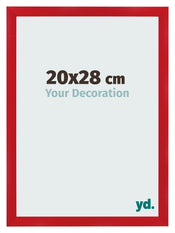 Bilderrahmen 20x28cm Rot MDF Pisa Vorne Messe | Yourdecoration.de