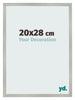 Bilderrahmen 20x28cm Silber Matt MDF Bologna Vorne Messe | Yourdecoration.de