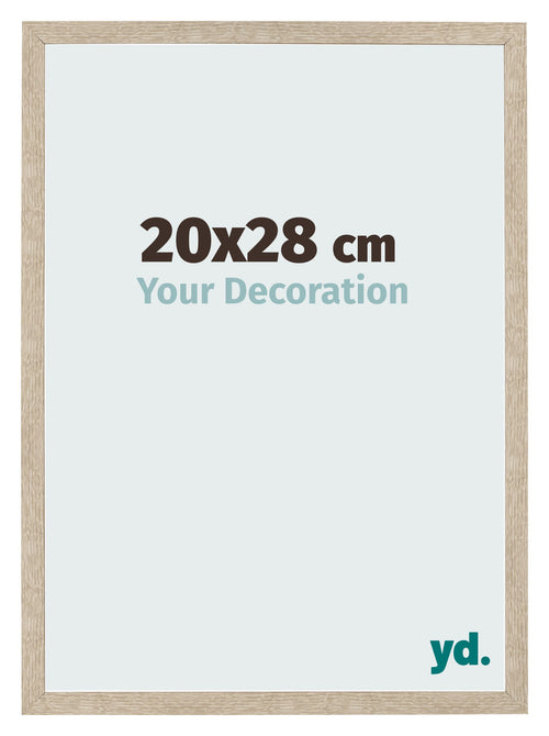 Bilderrahmen 20x28cm Sonoma Eiche MDF Bologna Vorne Messe | Yourdecoration.de
