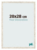 Bilderrahmen 20x28cm Weiß Vintage MDF Bologna Vorne Messe | Yourdecoration.de