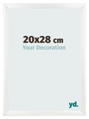 Bilderrahmen 20x28cm Weiß Vintage MDF Pisa Vorne Messe | Yourdecoration.de