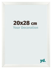 Bilderrahmen 20x28cm Weiß Vintage MDF Pisa Vorne Messe | Yourdecoration.de