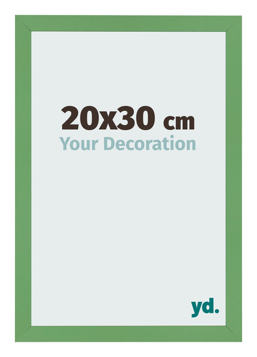 Bilderrahmen 20x30 cm Grun MDF Bologna Vorne Messe | Yourdecoration.de