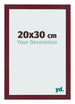 Bilderrahmen 20x30 cm Weinrot Gewischt MDF Bologna Vorne Messe | Yourdecoration.de