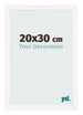 Bilderrahmen 20x30 cm Weiss Hochglanz MDF Bologna Vorne Messe | Yourdecoration.de