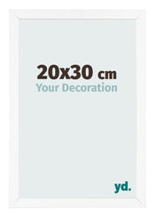 Bilderrahmen 20x30 cm Weiss Matt MDF Bologna Vorne Messe | Yourdecoration.de