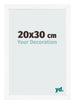 Bilderrahmen 20x30 cm Weiss Matt MDF Bologna Vorne Messe | Yourdecoration.de