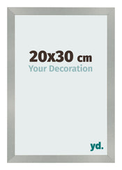 Bilderrahmen 20x30cm Aluminium Gebürstet MDF Bologna Vorne Messe | Yourdecoration.de