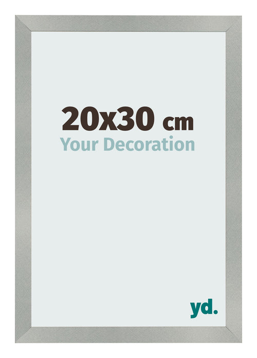 Bilderrahmen 20x30cm Aluminium Gebürstet MDF Bologna Vorne Messe | Yourdecoration.de