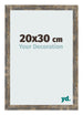 Bilderrahmen 20x30cm Blau Gold Meliert MDF Bologna Vorne Messe | Yourdecoration.de