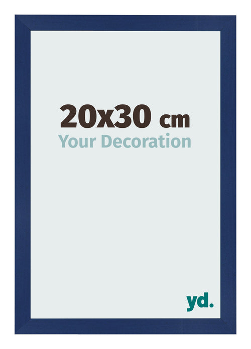 Bilderrahmen 20x30cm Dunkelblau Gewischt MDF Bologna Vorne Messe | Yourdecoration.de