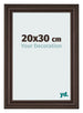 Bilderrahmen 20x30cm Eiche Dunkel MDF Lazio Vorne Messe | Yourdecoration.de