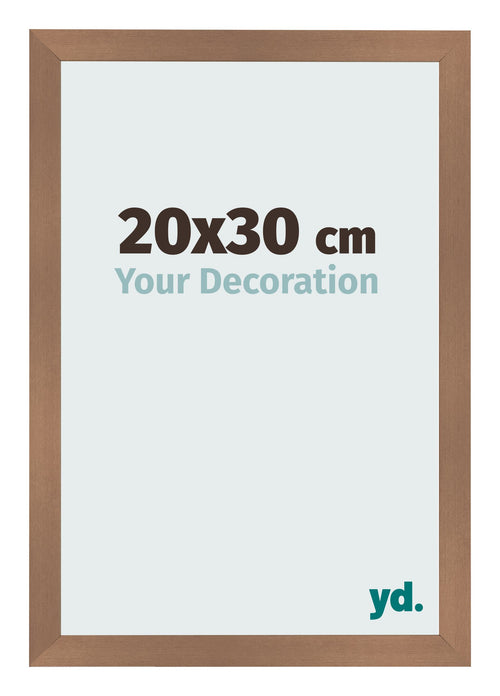 Bilderrahmen 20x30cm Kupfer Dekor MDF Bologna Vorne Messe | Yourdecoration.de