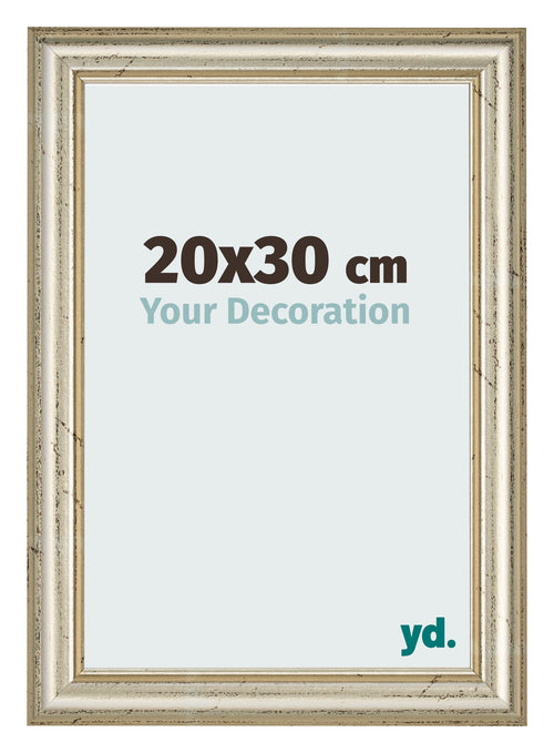 Bilderrahmen 20x30cm Metallglanz MDF Lazio Vorne Messe | Yourdecoration.de