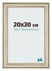 Bilderrahmen 20x30cm Metallglanz MDF Lazio Vorne Messe | Yourdecoration.de