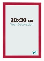 Bilderrahmen 20x30cm Rot MDF Bologna Vorne Messe | Yourdecoration.de