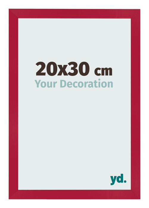 Bilderrahmen 20x30cm Rot MDF Bologna Vorne Messe | Yourdecoration.de