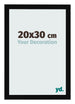 Bilderrahmen 20x30cm Schwarz Hochglanz MDF Bologna Vorne Messe | Yourdecoration.de