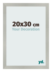 Bilderrahmen 20x30cm Silber Matt MDF Bologna Vorne Messe | Yourdecoration.de