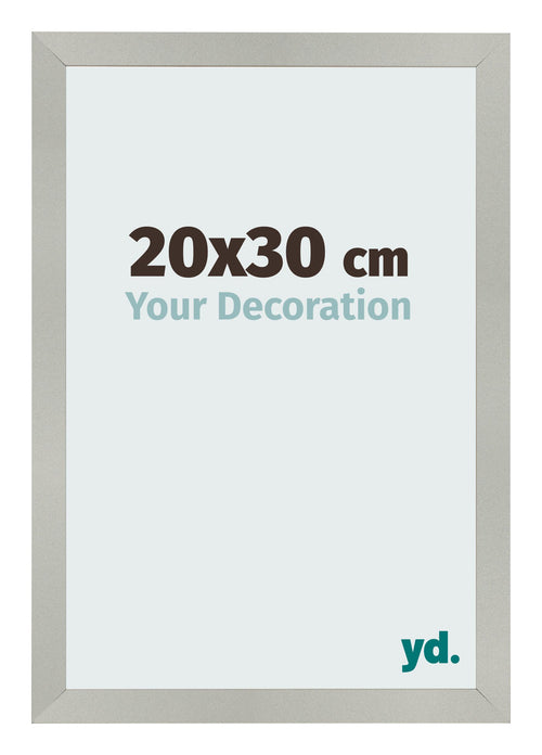 Bilderrahmen 20x30cm Silber Matt MDF Bologna Vorne Messe | Yourdecoration.de