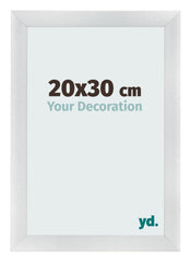 Bilderrahmen 20x30cm Silber Schwarz Gewischt MDF Pisa Vorne Messe | Yourdecoration.de