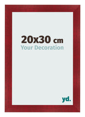 Bilderrahmen 20x30cm Weinrot Gewischt MDF Pisa Vorne Messe | Yourdecoration.de